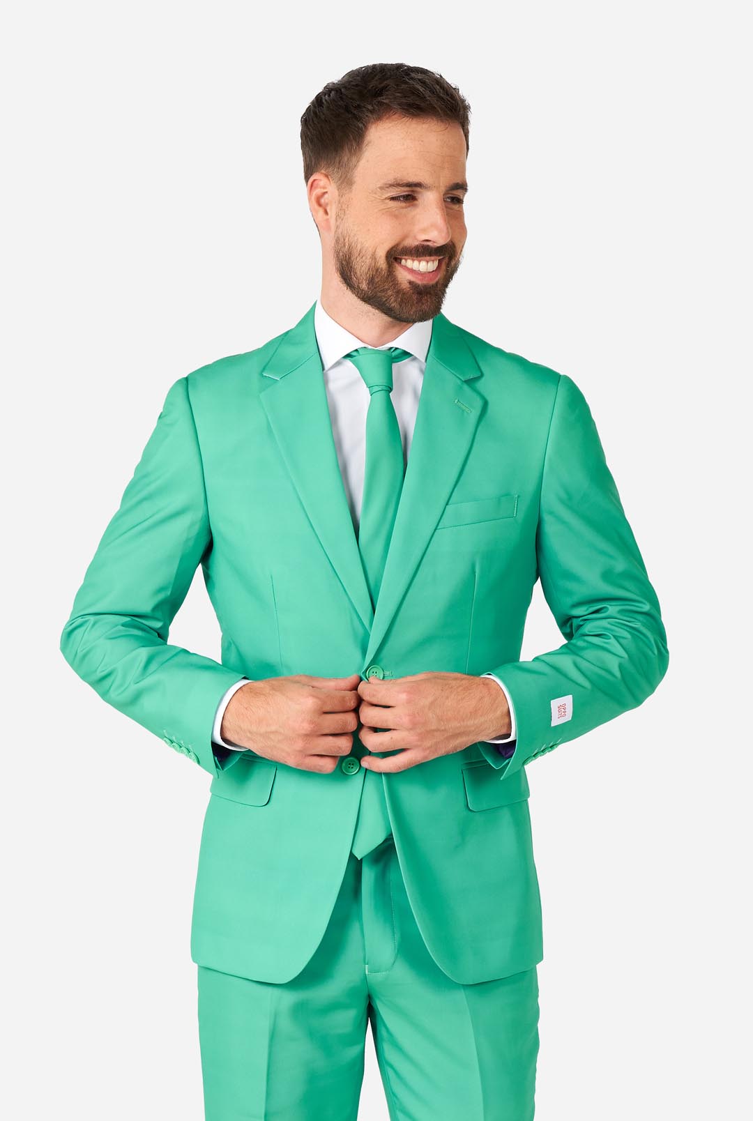 Trendy Turquoise Men's Suit OppoSuits