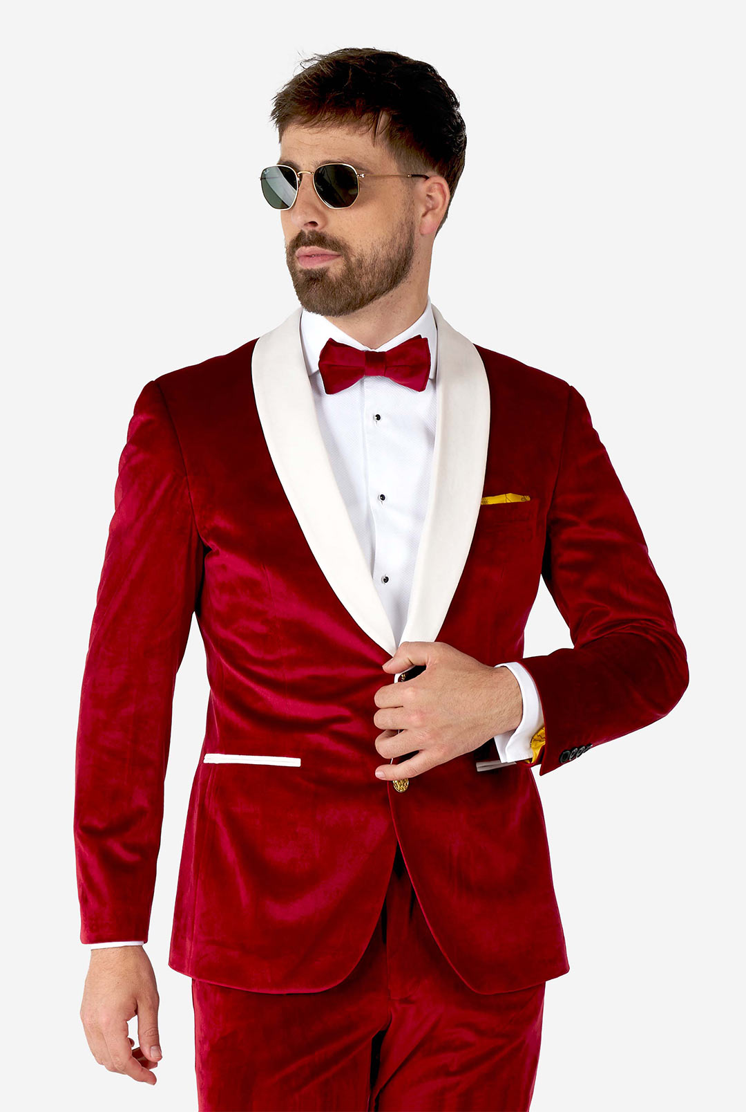 Velvet Vibes Tuxedo Christmas Tuxedo OppoSuits - Main Image
