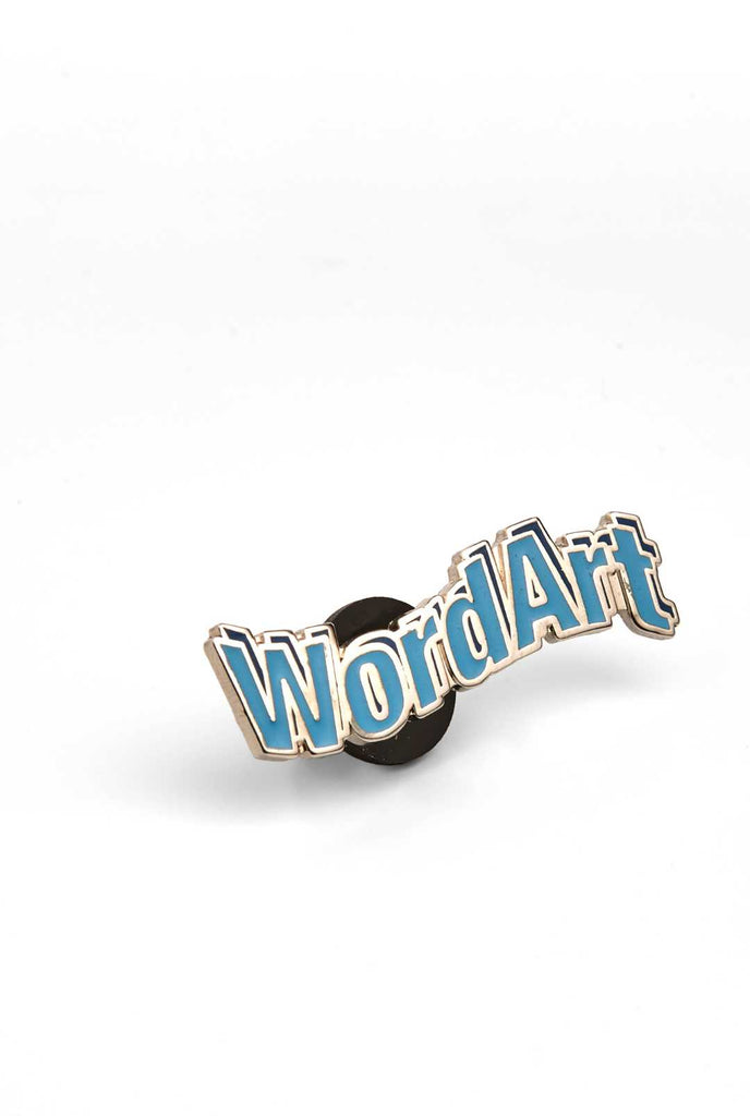 Word art pin