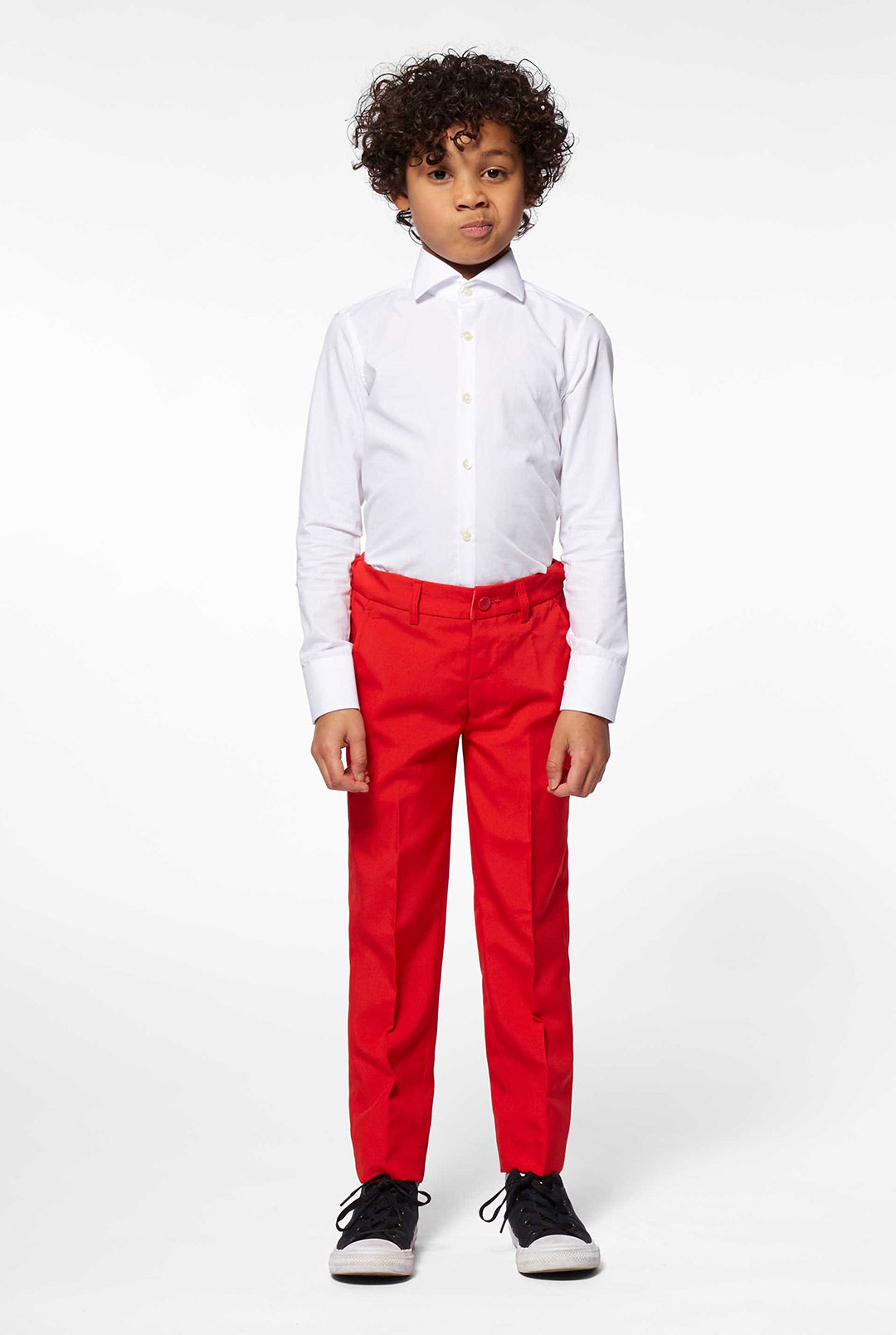 Boys red store trousers