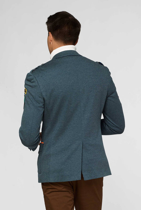 Green park ranger jacket worn by man