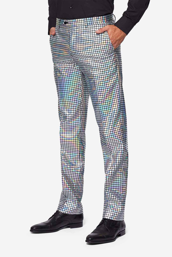 Man wearing Disco suit 