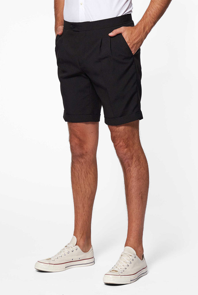 Man wearing summer tuxedo with flower print