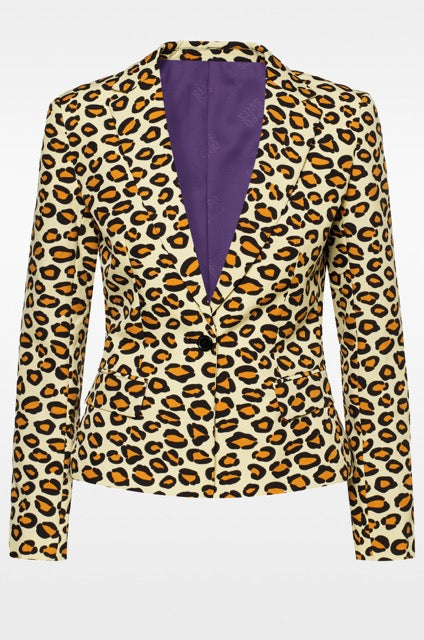 Womens blazer with jaguar/ leopard print
