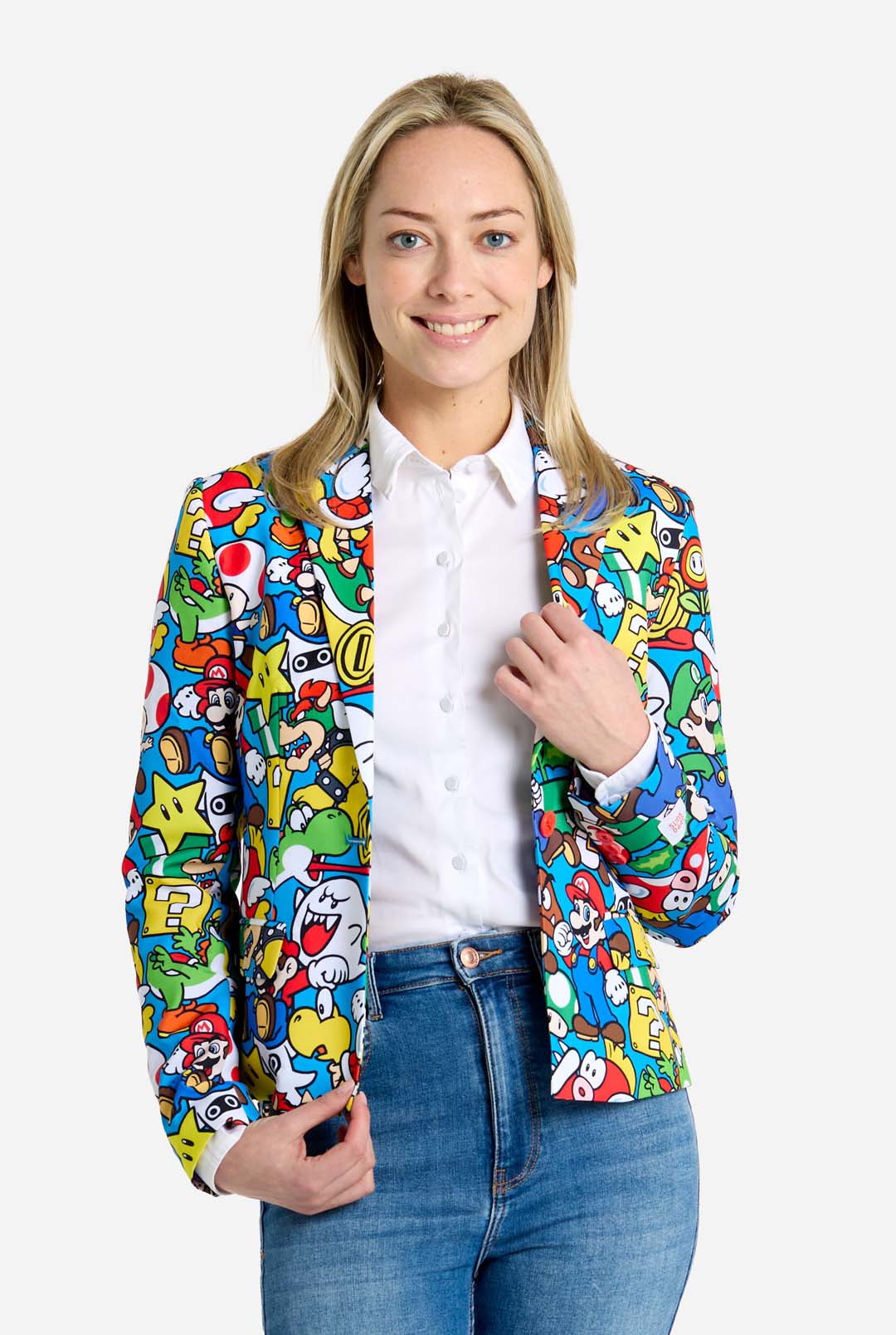 Mario Bra Super Mario™ Blazer | Officially Licensed Mario Blazer for Women ...