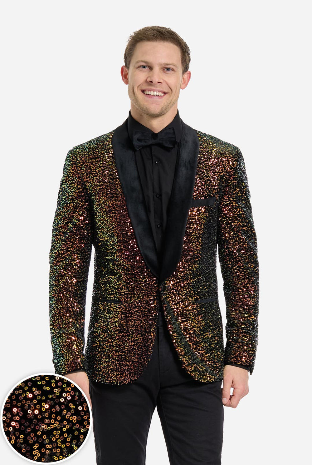 Dinner Jacket - Amber Sequins  | Sequin blazer