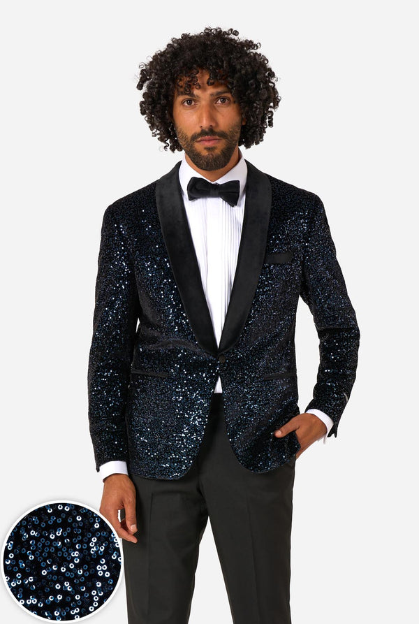 Dinner Jacket - Navy Sequins