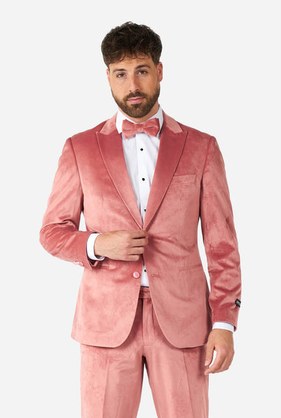 Vintage Pink Velvet Men s Tuxedo OppoSuits
