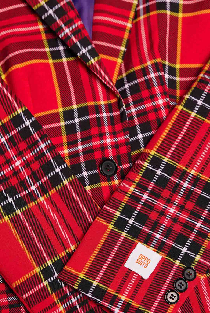 Women wearing tartan womens blazer