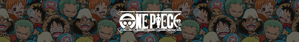 Image of One Piece art work with the logo One Piece.